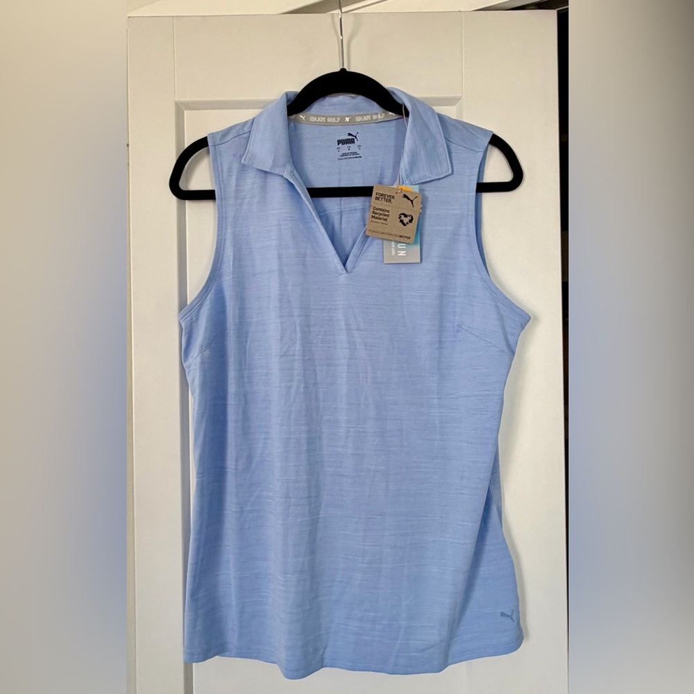 Puma Women's Cloudspun Sleeveless Golf/Tennis Polo
